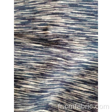 Polyester Spandex Dty Brossed Yarn Dyed Tissu Tissu